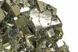 Spectacular Cubic Pyrite Crystals with Quartz & Sphalerite - Peru #350806-4